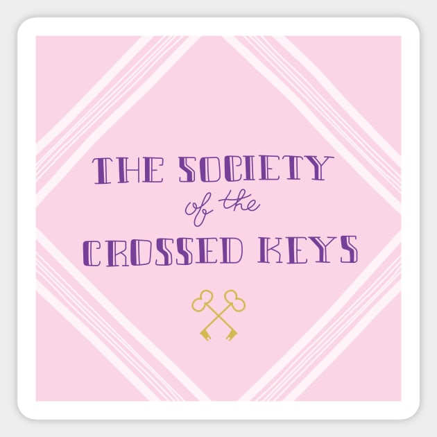 Grand Budapest Hotel-Society of the Crossed Keys hanky Sticker by Gothenburg Print